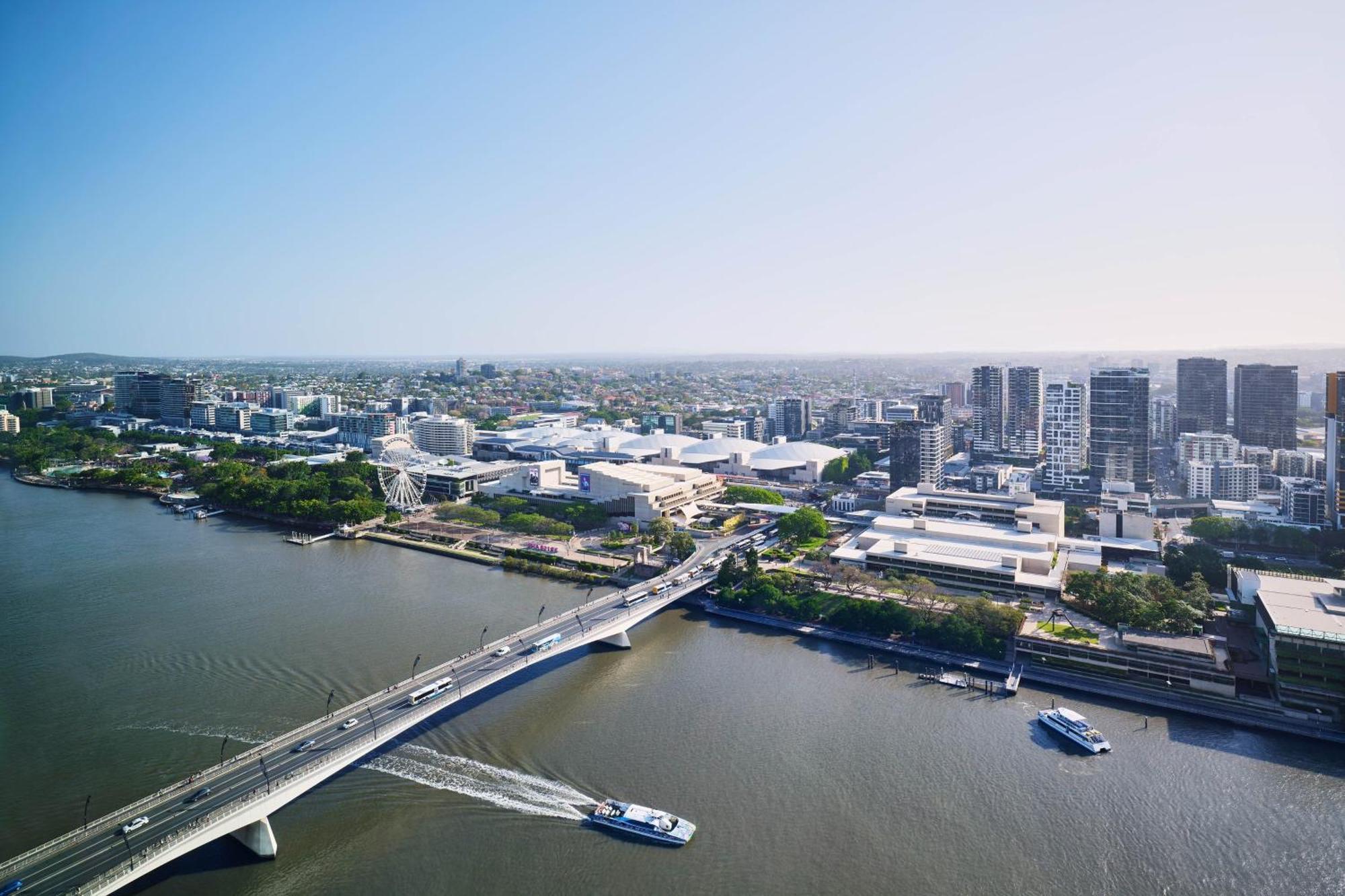 Hotel W Brisbane Exteriér fotografie Aerial view of the proposed Brisbane International Pool